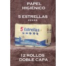Paper Higienic Estrela 12 Rotlles